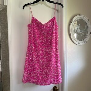 Pink Beautiful sequin dress 👗
